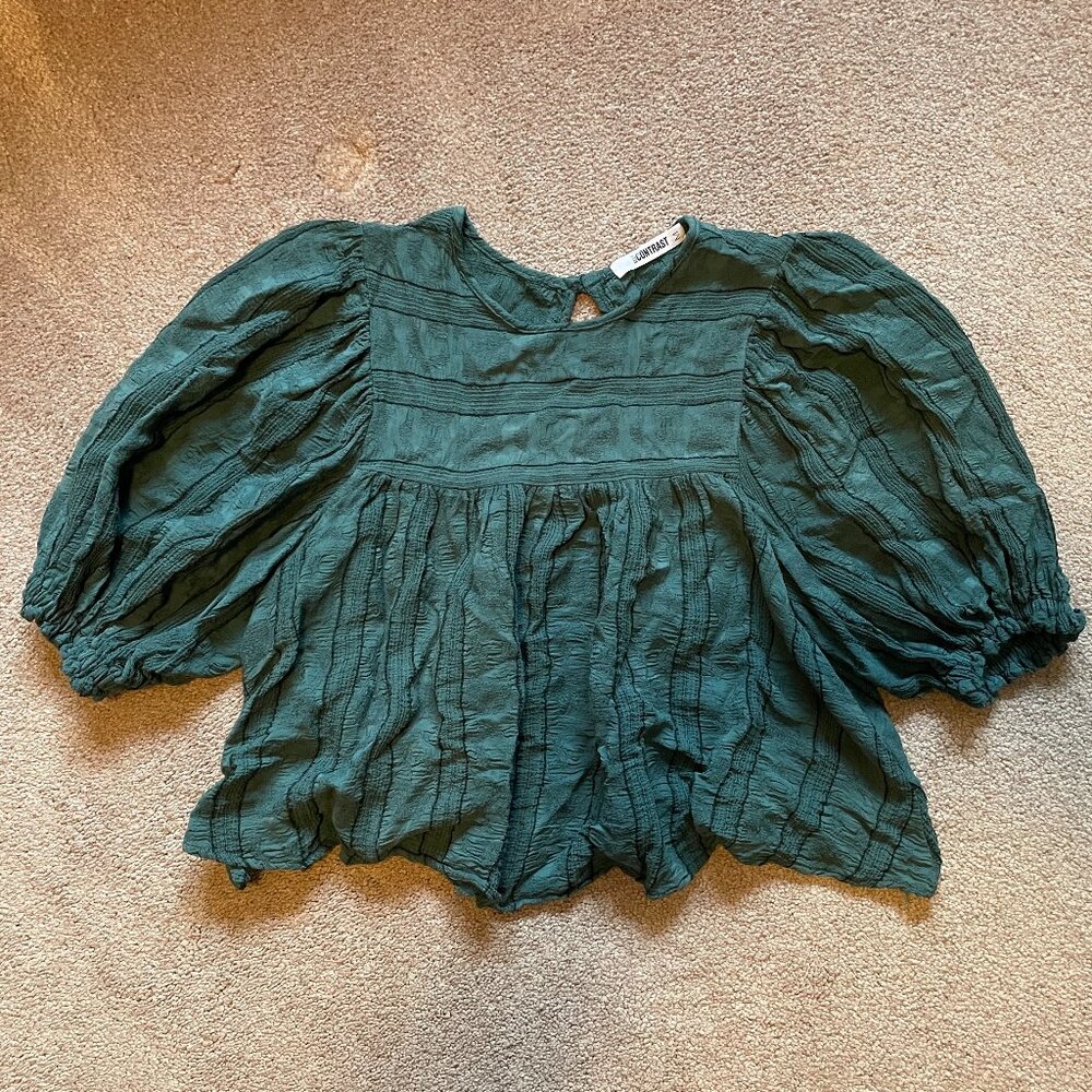Puff Sleeve Babydoll Swing Top
